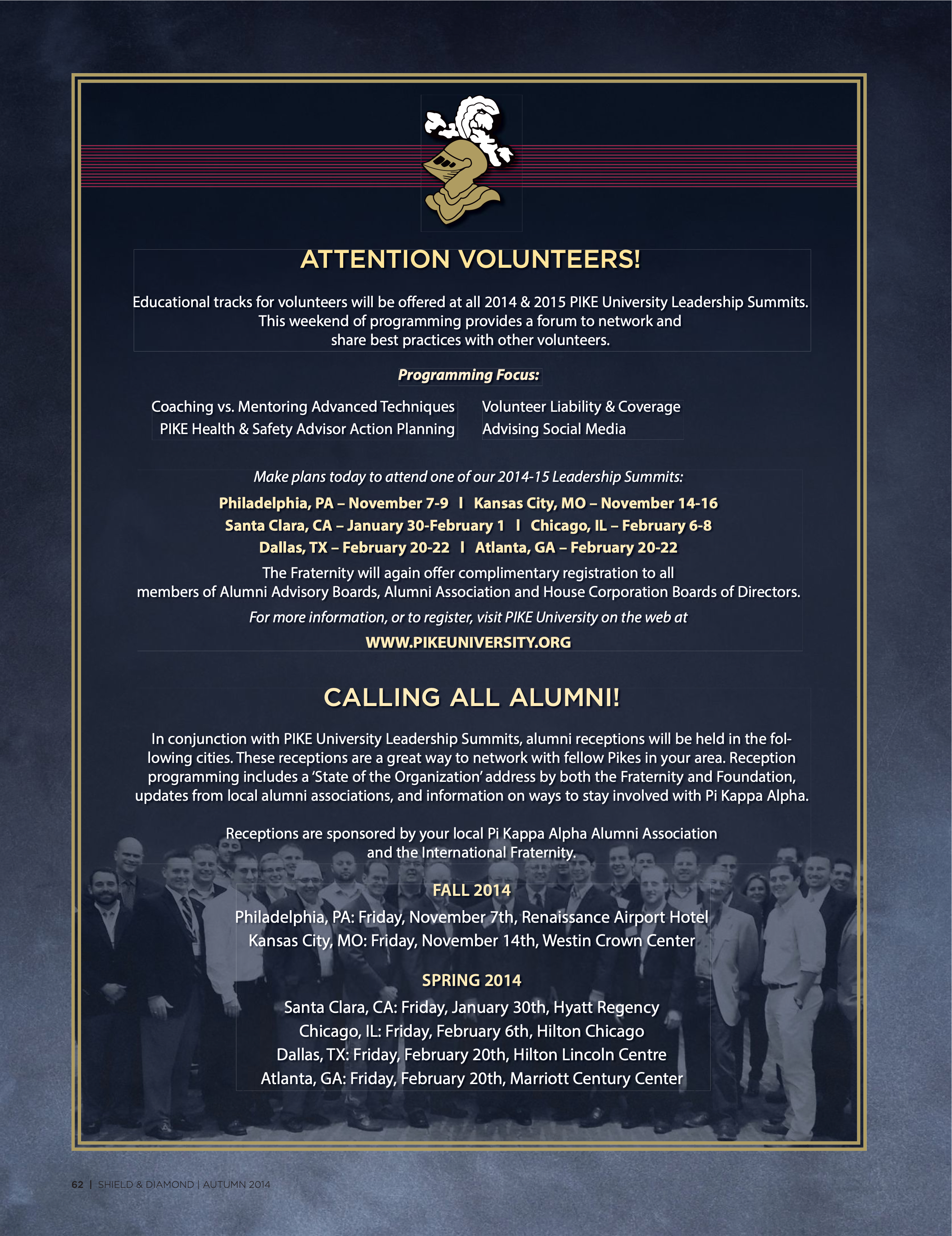 2014 & 2015 Pike University Leadership Summits